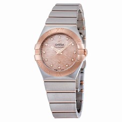 OMEGA WOMEN'S CONSTELLATION DIAMOND SWISS QUARTZ WATCH 123.20.27.60.57.004