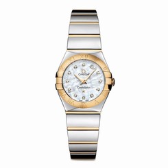 OMEGA WOMEN'S CONSTELLATION 24MM STEEL BRACELET QUARTZ WATCH 12320246055004