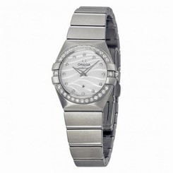 OMEGA WOMEN'S CONSTELLATION DIAMOND 24MM QUARTZ WATCH 123.15.24.60.55.006