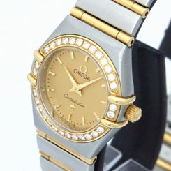 Pre-Owned OMEGA Constellation SS/YGP Champagne Dial Women's Watch 1267.10, MR 7612586003080