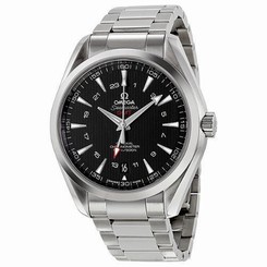 Omega Seamaster Aqua Terra GMT Automatic Black Dial Stainless Steel Mens Watch 2