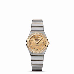 OMEGA WOMEN'S CONSTELLATION DIAMOND 27MM AUTOMATIC WATCH 123.25.27.20.58.001
