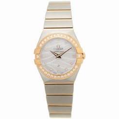 OMEGA WOMEN'S CONSTELLATION 24MM STEEL CASE QUARTZ WATCH 123.25.24.60.55.012