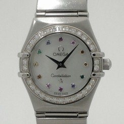 Pre-Owned OMEGA Constellation Mini Iris SS Diamond Women's Wristwatch 1460.79,MR