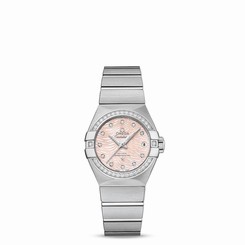 OMEGA WOMEN'S CONSTELLATION DIAMOND 27MM AUTOMATIC WATCH 123.15.27.20.57.002