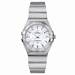 NEW Omega Constellation Mop White Steel 27mm Ref 123.10.27.60.05.001 7612586179006