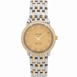 Omega De Ville Prestige Qtz Yellow Gold Steel Ladies Watch 413.25.27.60.08.001