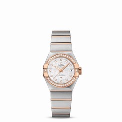 OMEGA WOMEN'S CONSTELLATION DIAMOND 27MM AUTOMATIC WATCH 123.25.27.20.55.005