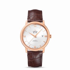 OMEGA MEN'S DE VILLE 39.5MM LEATHER BAND AUTOMATIC WATCH 424.53.40.20.02.001
