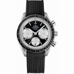 Omega O32632405001002 Mens Black Dial Analog Automatic Watch with Rubber Strap 683498404743