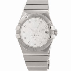 Omega Constellation Auto Silver Logo Dial Steel Mens Watch 123.10.35.20.52.002