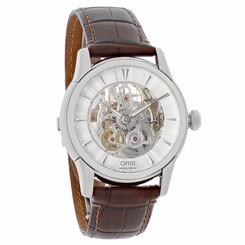 Oris Artelier Series Mens Brown Leather Swiss Automatic Watch 73476704051LS 846692035018