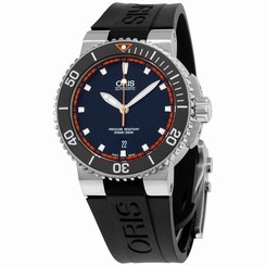 Oris Aquis Automatic Black Dial Silicone Strap Men's Watch 73376534128RS