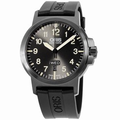 Oris Gray Dial Silicone Strap Men's Watch 73576414263RS