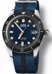 NEW ORIS HERITAGE DIVERS SIXTY-FIVE 42MM BLACK AND BLUE NATO STRAP 733 7720 4055