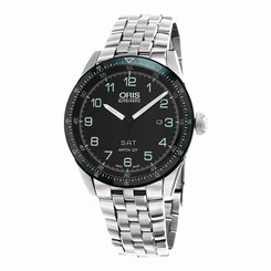 Oris Calobra GT Limited Edition Automatic Black Dial Black Leather Men's Watch