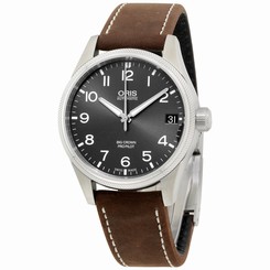 Oris Gray Dial Leather Strap Men's Watch 75176974063LS