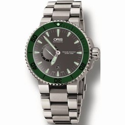 743-7673-4157MB Oris Aquis Small Second Date Watch 743 7673 4157 MB