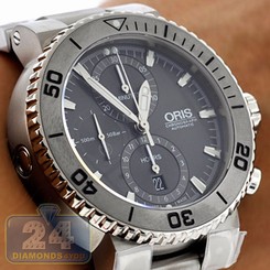 Oris 01 674 7655 7253-07 8 26 75PEB Aquis Titanium Mens Automatic Watch 845960036184
