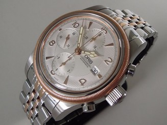 SUPERB Oris Big Crown Chronograph Automatic Watch 7567 Box, Booklet, Spare Links