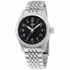 Oris Black Dial Stainless Steel Men's Watch 75476794034MB