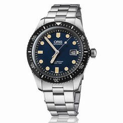 New ORIS Divers 65 SS Automatic 733 7720 4055 Date Blue Dial Men's Watch,AS