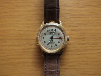 ORIS POINTER DATE 17 JEWEL MANUAL WIND FULL WORKING ORDER INTERESTING WATCH