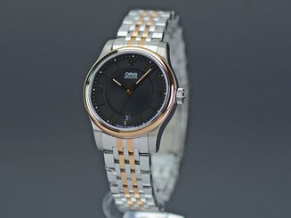 Pre-Owned/Never Used ORIS SS Black Men's AT Watch 01 733 7578 4334-07 8 18 63,MR 5709868385551