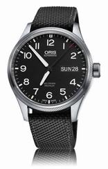 NEW ORIS 75276984164 BIG CROWN ProPilot DAY DATE 752 7698 4164 Black Textile