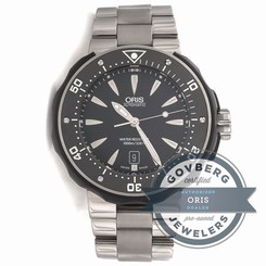 Oris Pro Diver 733 7646 7154MB Auto 49mm Titanium Mens Bracelet Watch Date