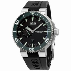 Oris Aquis Gray Dial Silicone Strap Men's Watch 74376734137RS