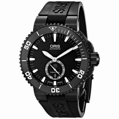 Oris Men's 73976747754RS Aquis Analog Display Swiss Automatic Black Watch
