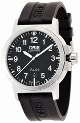 New Oris 735 7641 4164R BC3 Advanced Day Date SS x Rubber Automatic Men Watch,AS