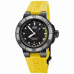 ORIS AQUIS DEPTH GAUGE MEN'S 46MM AUTOMATIC DATE WATCH 733.7675.4754.SET