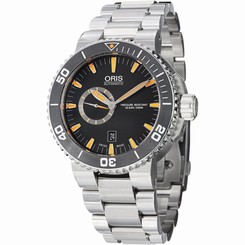 Oris Men's 74376734159MB Aquis Analog Display Swiss Automatic Silver Watch