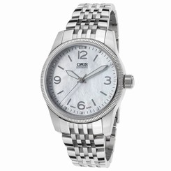 Oris 0173376494066-0781976 Mens Mop Dial Watch with Stainless Steel Strap