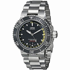 Oris 73376754154 Mens Black Dial Analog Automatic Watch