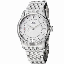 Oris Artelier Small Second Pointer Date Automatic Silver Dial Mens Watch 744-766