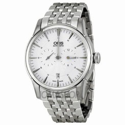 01 749 7667 4051-07 8 21 77 Oris Artelier Regulateur Automatic Silver Guilloche