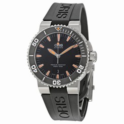 Oris Aquis Automatic Black Dial Stainless Steel Mens Watch 733-7653-4159RS