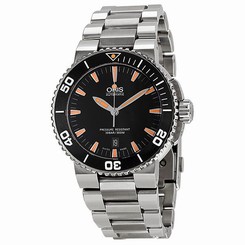 Oris Aquis Automatic Black Dial Stainless Steel Mens Watch 733-7653-4159MB