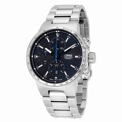 Oris William Chronograph Automatic Black Dial Stainless Steel Mens Watch