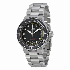 Oris Aquis Depth Gauge Black Dial Stainless Steel Mens Watch 733-7675-4154SET 845960060325