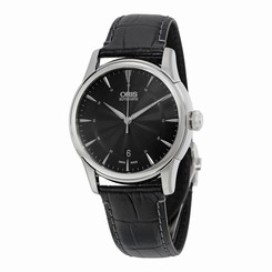 Oris Artelier Date Black Dial Stainless Steel Mens Watch 01 733 7670 4054-07 8