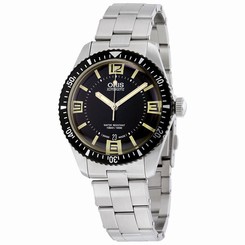 Fake AAA Oris Divers Sixty-Five Automatic Black Dial Mens Watch 733-7707-4064MB Watch