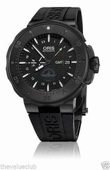BRAND NEW Oris ProDiver Force Recon GMT Black Watch 01 747 7715 7754-Set