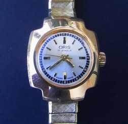 Vintage - ORIS - Wind Up Mechanical-Wrist Watch 17 Jewels - Gold Plated -Working