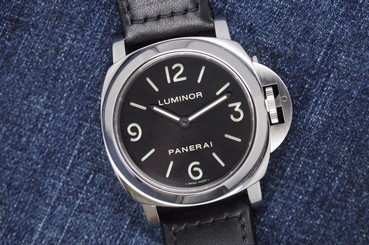 Panerai Luminor Base PAM 00112 Manual Wind Stainless 44mm J Series