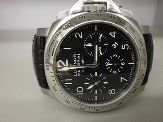 Panerai PAM 196 Luminor Daylight Chrono 44MM Auto Watch. NICE. B/P. Open Card!!