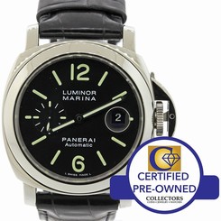 MINT 2005 Panerai Luminor Marina PAM 104 Steel 44mm Automatic Date Watch